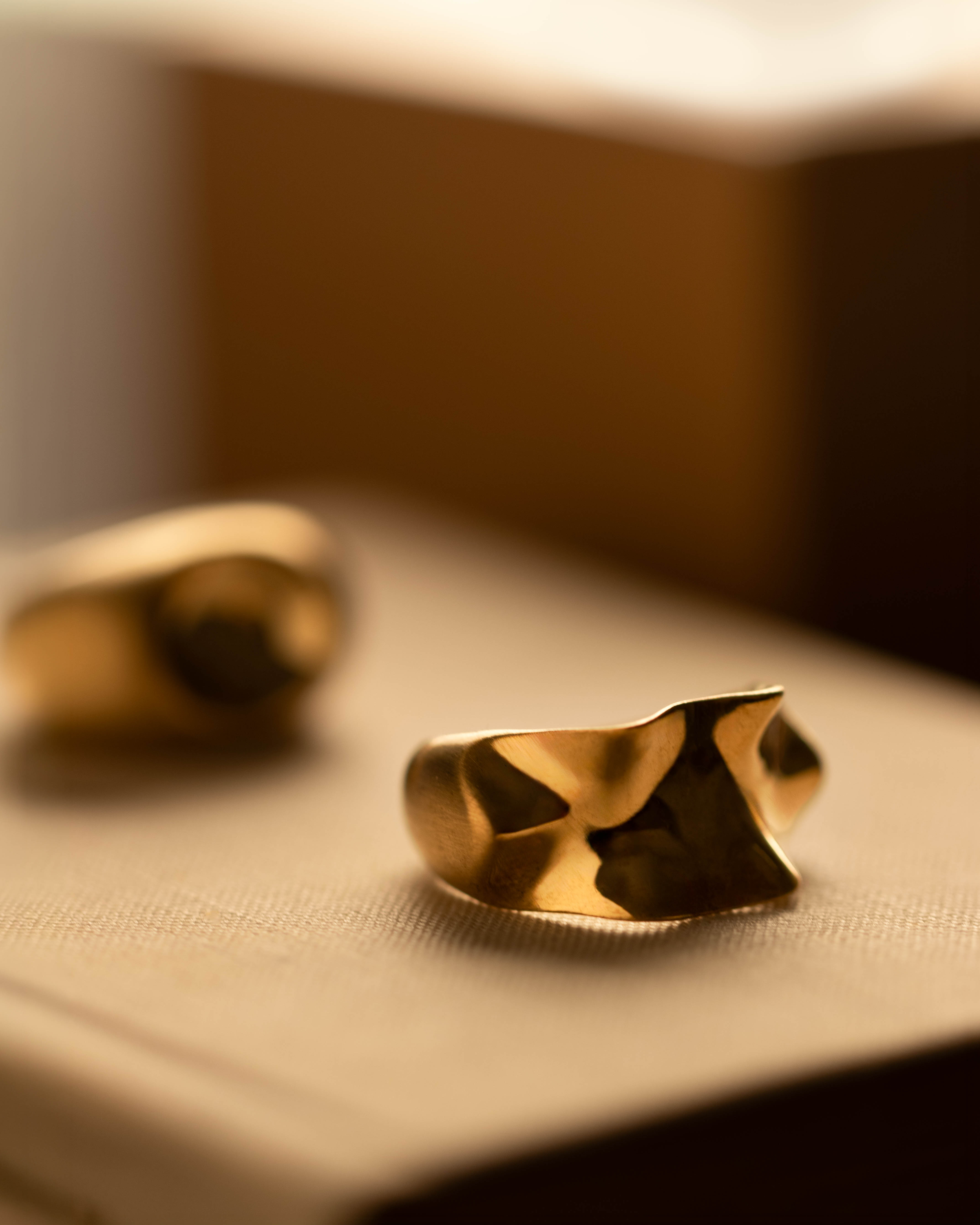 Anel Ondas (Dourado)